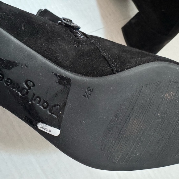 Paul Green Sydney Suede Black Chelsea Boot Ankle Boots Leather size 6 - Picture 10 of 10